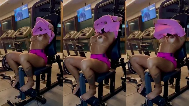 Eduarda limaa pelada na academia