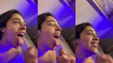 Novinha casada implora para o amante dar leitinho na boca