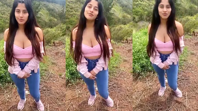 Peituda mamando gostoso no mato com amigo dotado