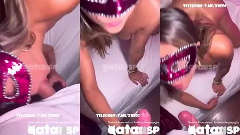 Loira muito tesuda e gata trepando com negro e o marido gravando de longe essa traição