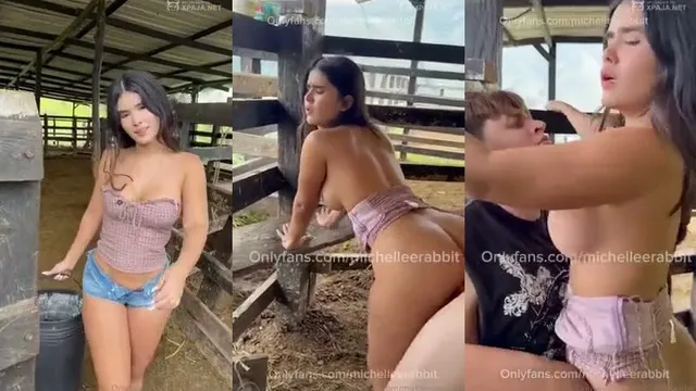 Michelle Rabbit Gets Fucked Outdoors on the Farm