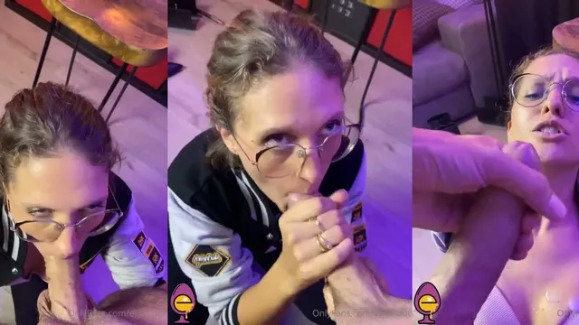 Ela chupa e pede leite na boca
