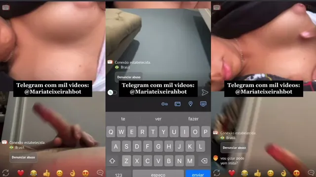 Novinha putinha mostrou os peitinhos pra mim no ome