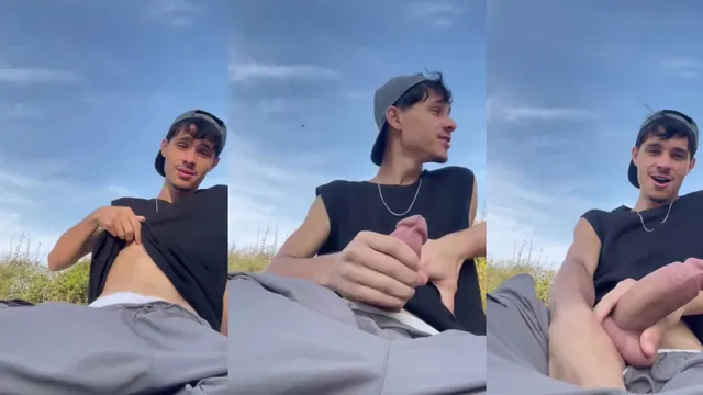 Amateur Guy Gets a Sloppy Handjob From a Friend