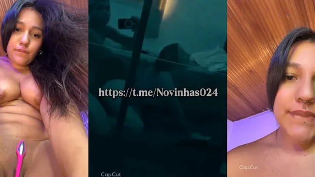 NOVINHA COM O VIBRADOR
