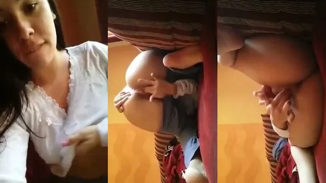 Busty Amateur Babe Spreads Her Ass Live on Webcam