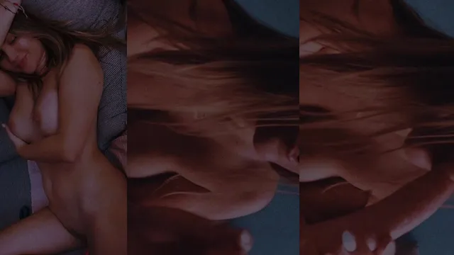 Naughty Blonde Amateur Sucks a Big Juicy Dildo