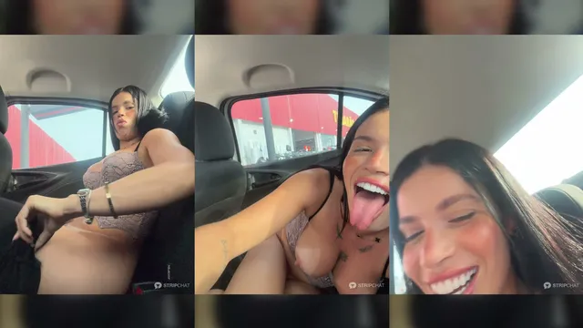 Rafaela Masturbates in Her Car in Front of the Dealership