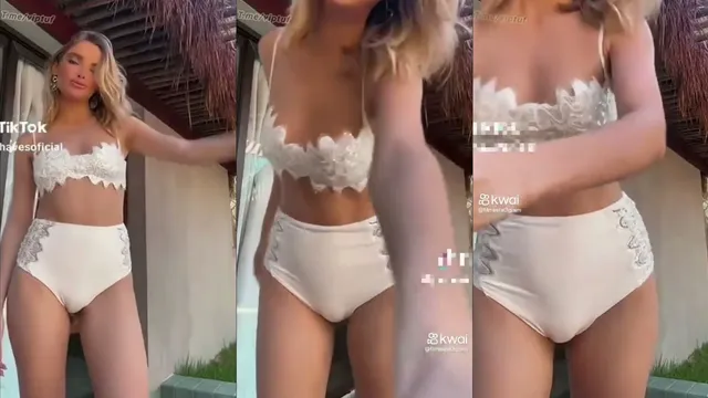 A Safada Giovana Chaves mostrando o volume da sua buceta