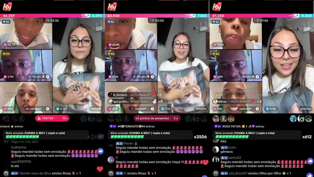 Horny Amateur Flashes Her Pussy on TikTok Live