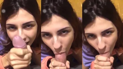 Novinha tirando leite do pau do seu tio