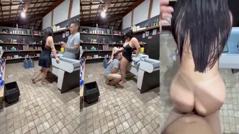 Sobrinho fude a tia novamente no mercado