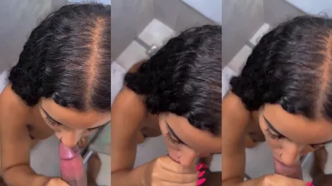 Amanda Lisboa fazendo boquete