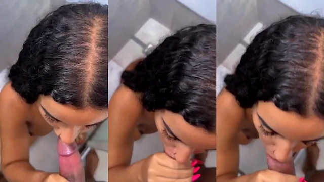 Amanda Lisboa fazendo boquete