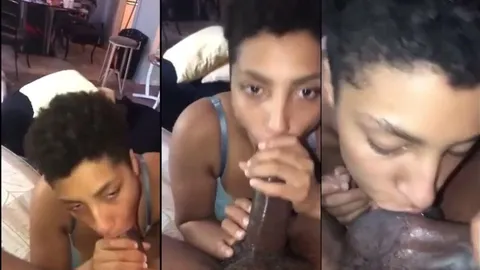 Sapatão mamando o negão bem dotado engolindo com talento