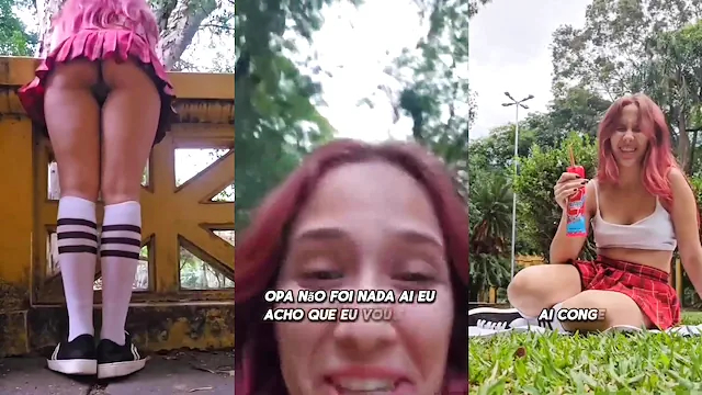 ANDANDO SEM CALCINHA EM BUSCA DE UMA ROLA DURA