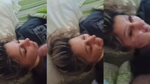 Lisi putinha levando gozada na cara