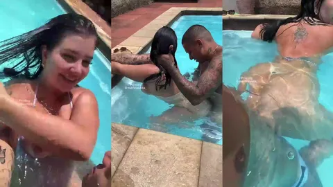 Mari Casada do TikTok Transando Dentro Da Piscina Vazado