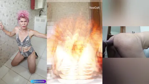 Biancacdzinha monta um dildo.