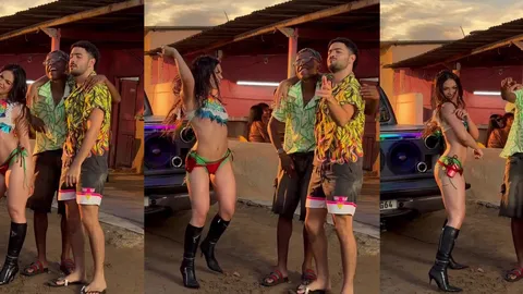 Melody rebolando em clipe de funk