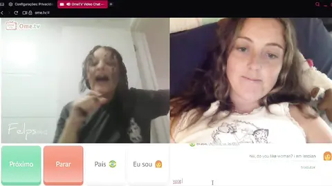 LESBICA DO OMEGLE BOTOU A NOVINHA BR PRA FICAR NUA (VEJA A DESCRIÇÃO))