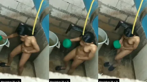 Gravou a vizinha baixa renda tomando banho